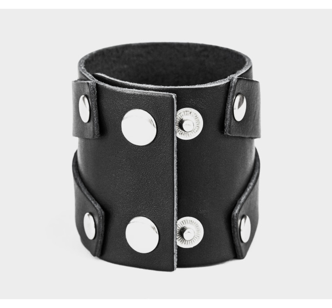 Leather cuff bracelet for men or women, code 3297