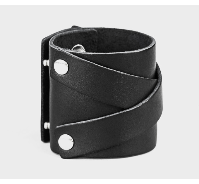Leather cuff bracelet for men or women, code 3297