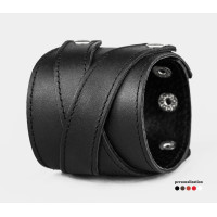 Leather cuff bracelet for men or women, code 3297st