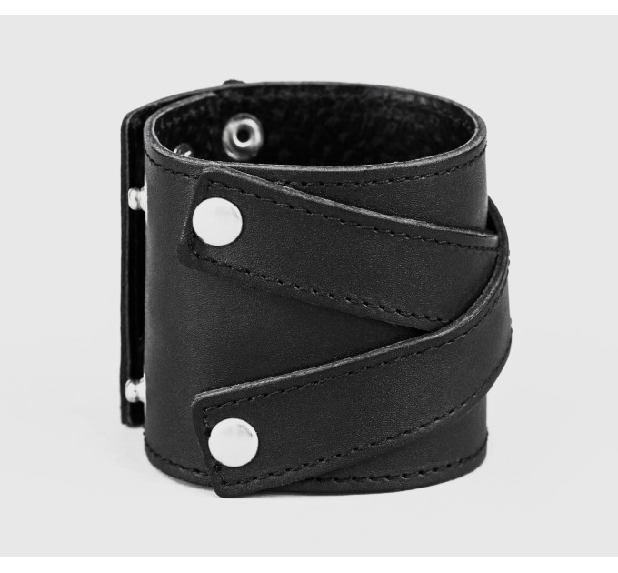 Leather cuff bracelet for men or women, code 3297st