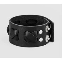 Leather cuff bracelet for men or women, code 3310