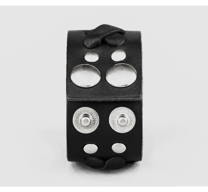 Leather cuff bracelet for men or women, code 3310