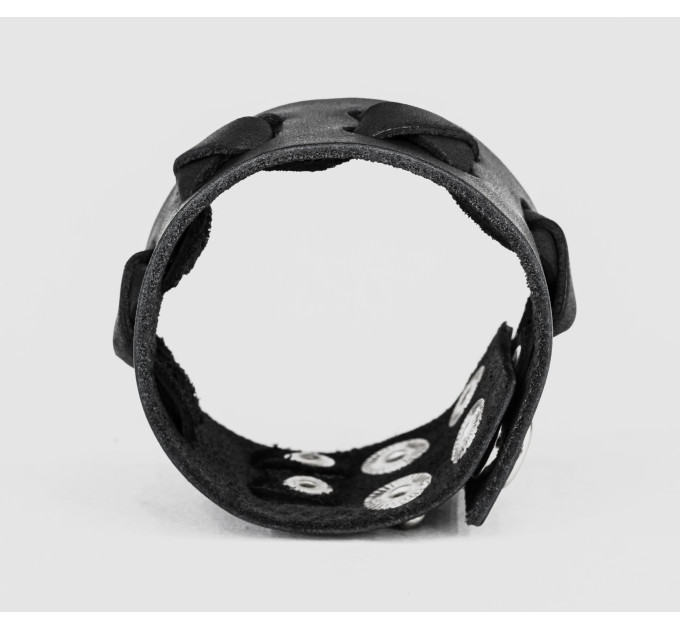 Leather cuff bracelet for men or women, code 3310