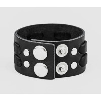Leather cuff bracelet for men or women, code 3311
