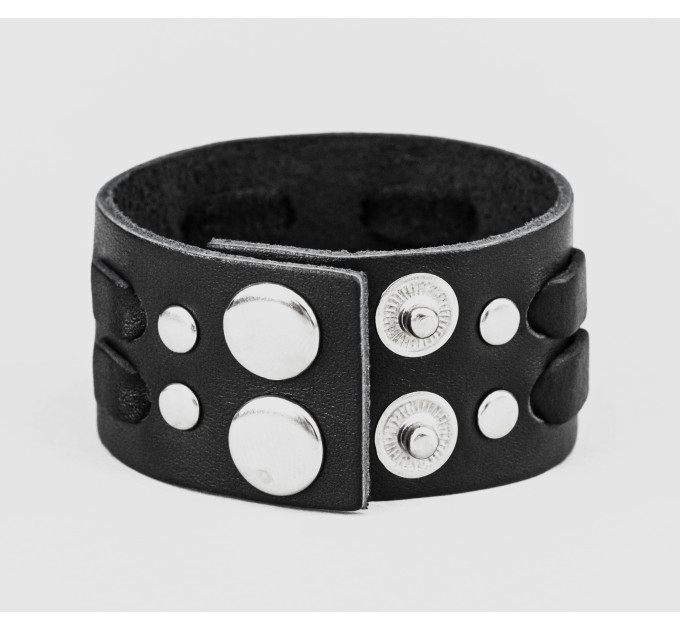 Leather cuff bracelet for men or women, code 3311