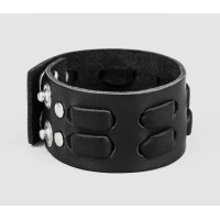Leather cuff bracelet for men or women, code 3311