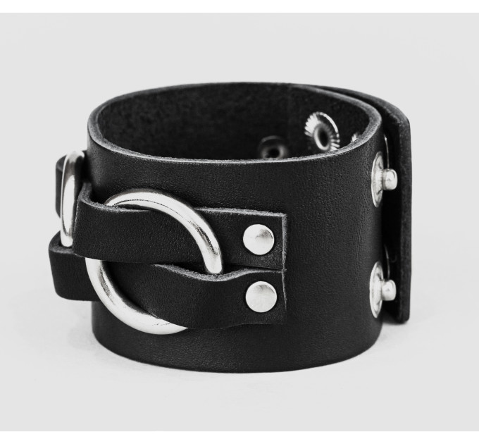 Leather cuff bracelet for men or women, code 3405