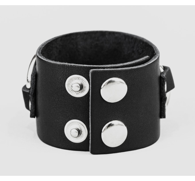 Leather cuff bracelet for men or women, code 3405