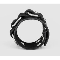 Leather cuff bracelet for men or women, code 3405