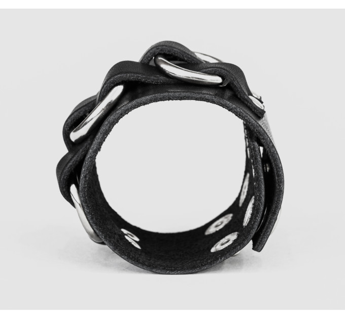 Leather cuff bracelet for men or women, code 3405