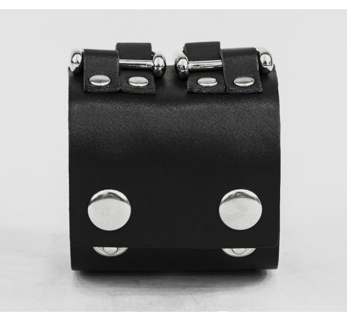 Leather cuff bracelet for men or women, code 3418