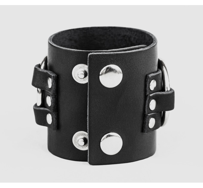 Leather cuff bracelet for men or women, code 3420