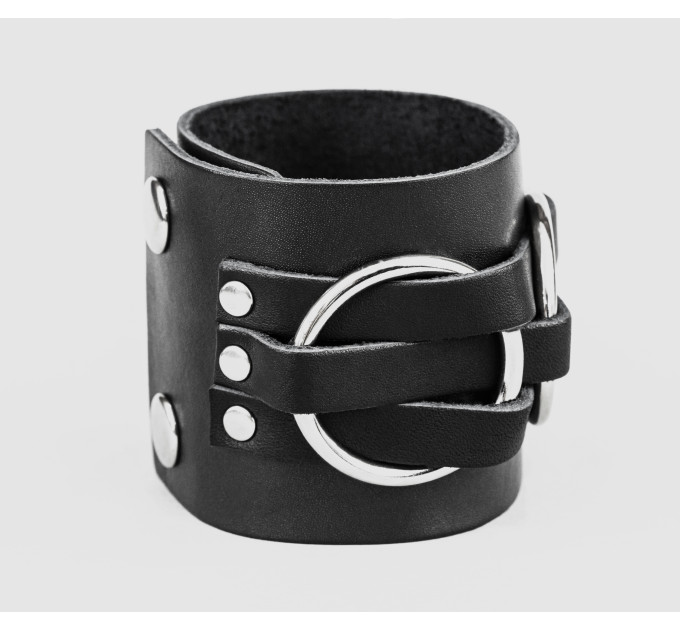 Leather cuff bracelet for men or women, code 3420