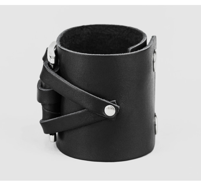 Leather cuff bracelet for men or women, code 3430