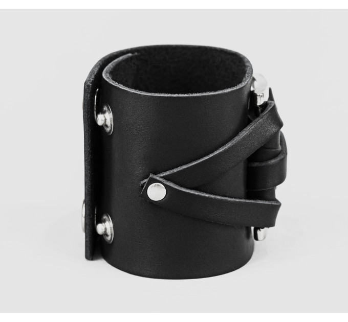 Leather cuff bracelet for men or women, code 3430