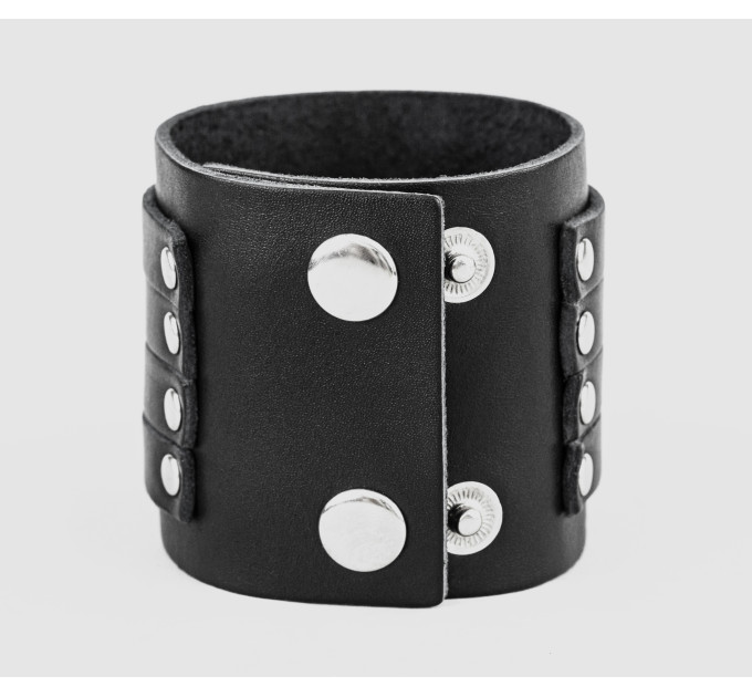 Leather cuff bracelet for men or women, code 3450
