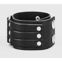Leather cuff bracelet for men or women, code 3452