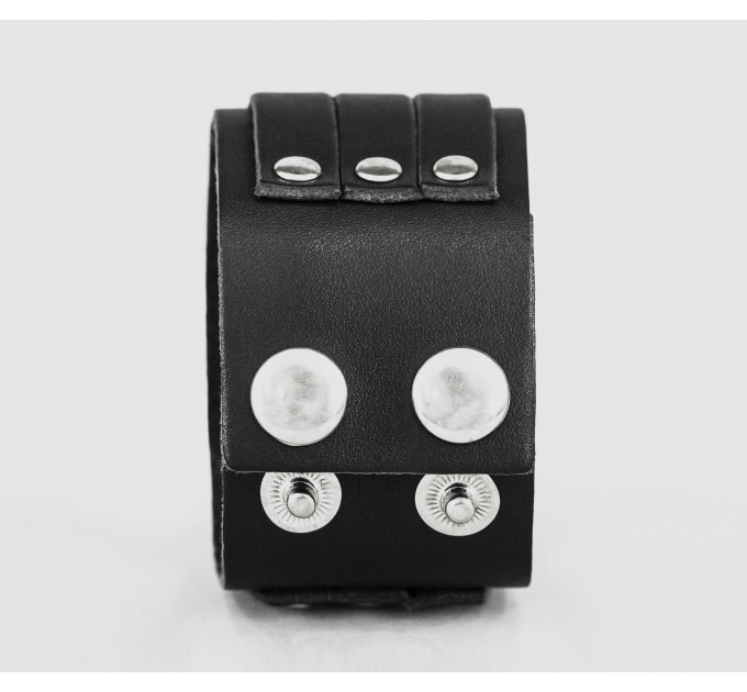 Leather cuff bracelet for men or women, code 3452