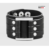 Leather cuff bracelet for men or women, code 3454