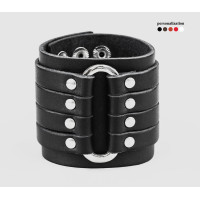Leather cuff bracelet for men or women, code 3460