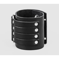 Leather cuff bracelet for men or women, code 3460