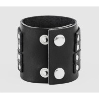 Leather cuff bracelet for men or women, code 3460