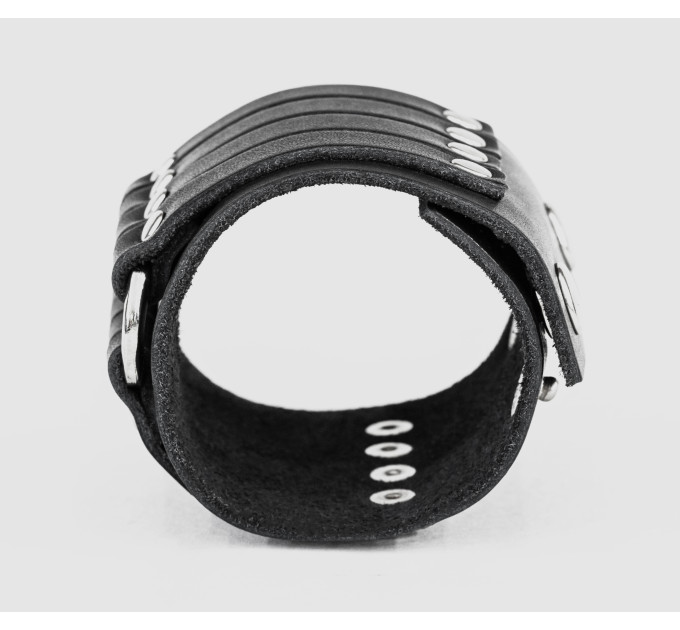 Leather cuff bracelet for men or women, code 3460