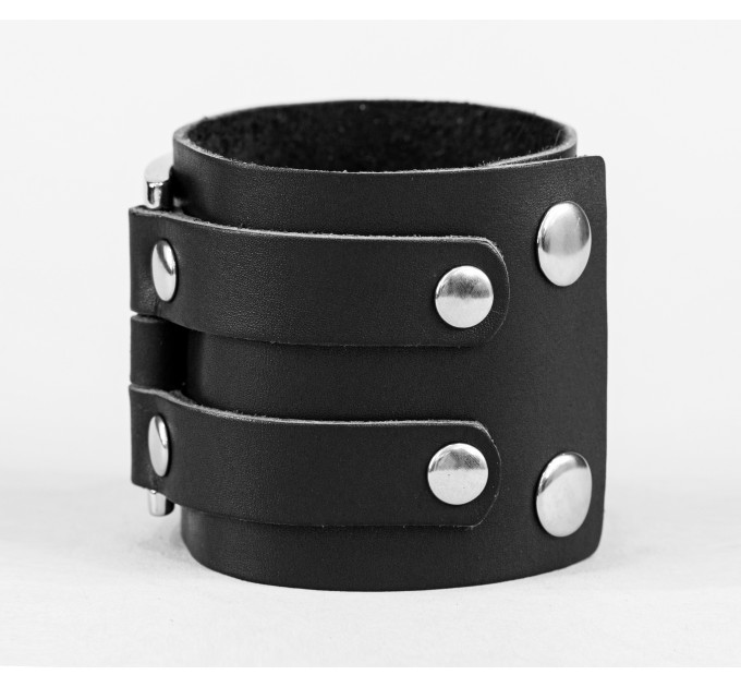 Leather cuff bracelet for men or women, code 3470