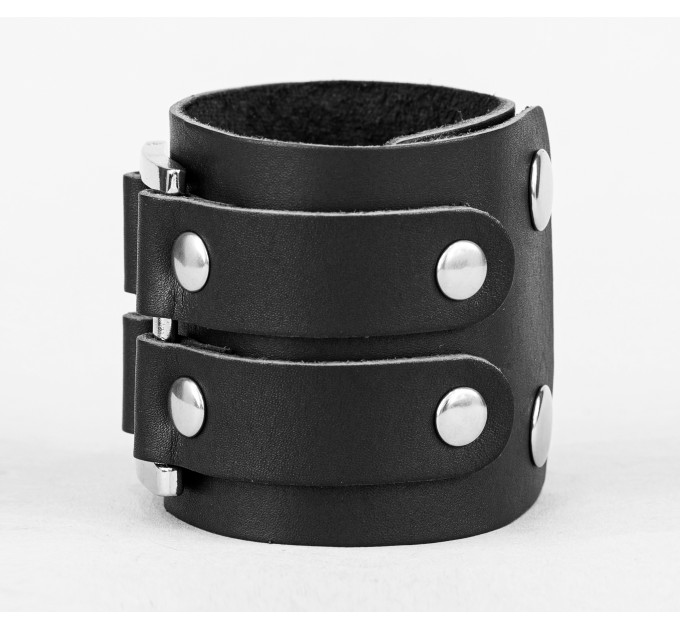 Leather cuff bracelet for men or women, code 3475