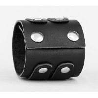 Leather cuff bracelet for men or women, code 3475