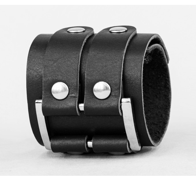 Leather cuff bracelet for men or women, code 3475
