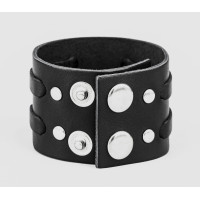 Leather cuff bracelet for men or women, code 3510