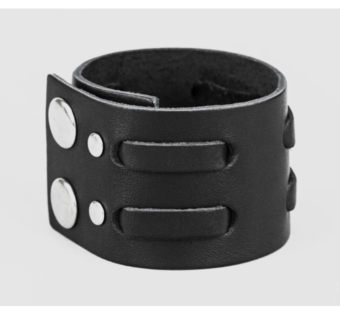 Leather cuff bracelet for men or women, code 3510