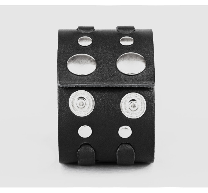 Leather cuff bracelet for men or women, code 3510