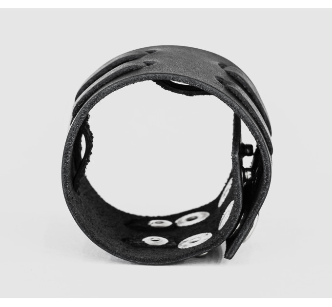 Leather cuff bracelet for men or women, code 3510