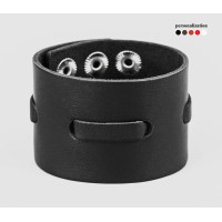 Leather cuff bracelet for men or women, code 3511