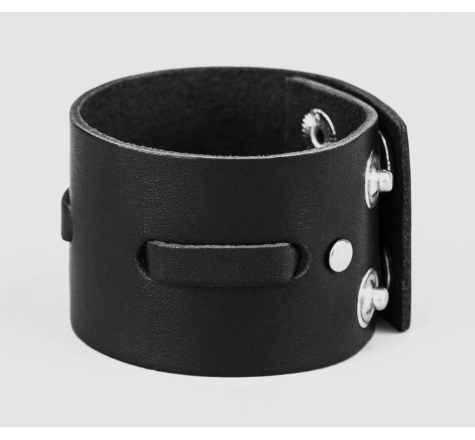 Leather cuff bracelet for men or women, code 3511