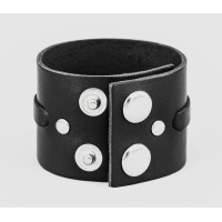 Leather cuff bracelet for men or women, code 3511