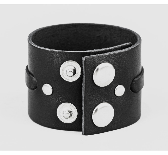 Leather cuff bracelet for men or women, code 3511