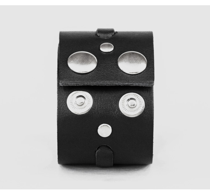 Leather cuff bracelet for men or women, code 3511