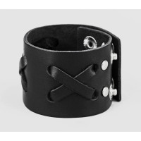 Leather cuff bracelet for men or women, code 3512