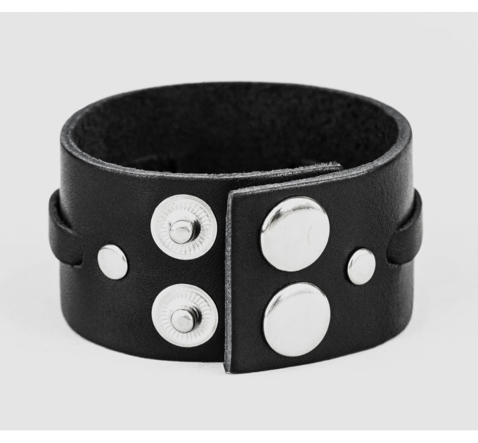 Leather cuff bracelet for men or women, code 3521