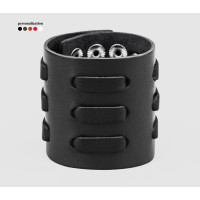 Leather cuff bracelet for men or women, code 3525