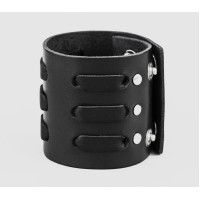 Leather cuff bracelet for men or women, code 3525