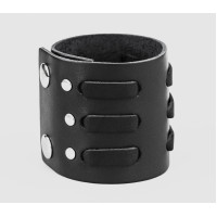Leather cuff bracelet for men or women, code 3525