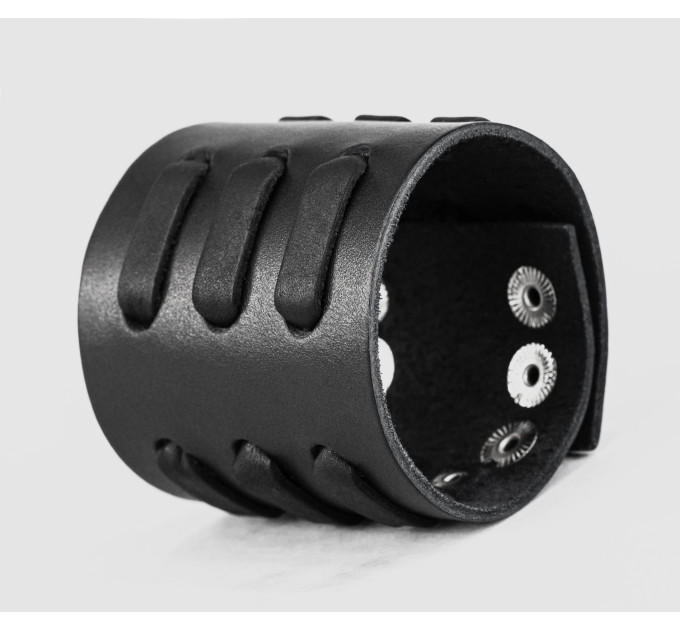 Leather cuff bracelet for men or women, code 3525