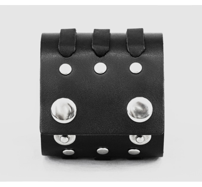 Leather cuff bracelet for men or women, code 3525