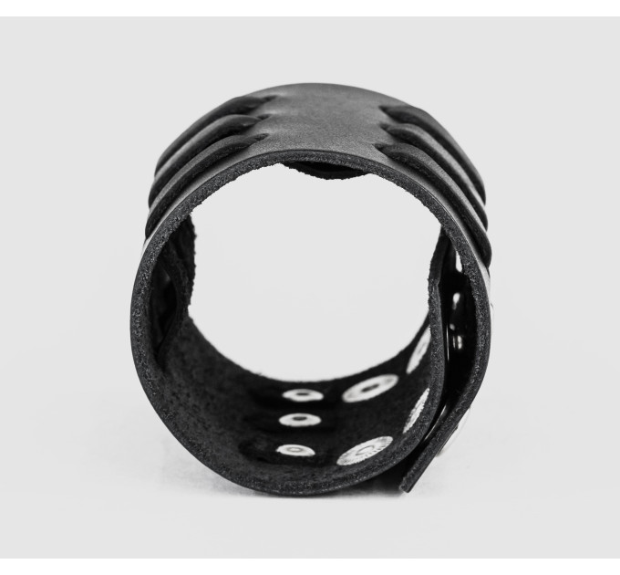 Leather cuff bracelet for men or women, code 3525