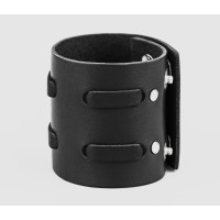 Leather cuff bracelet for men or women, code 3526