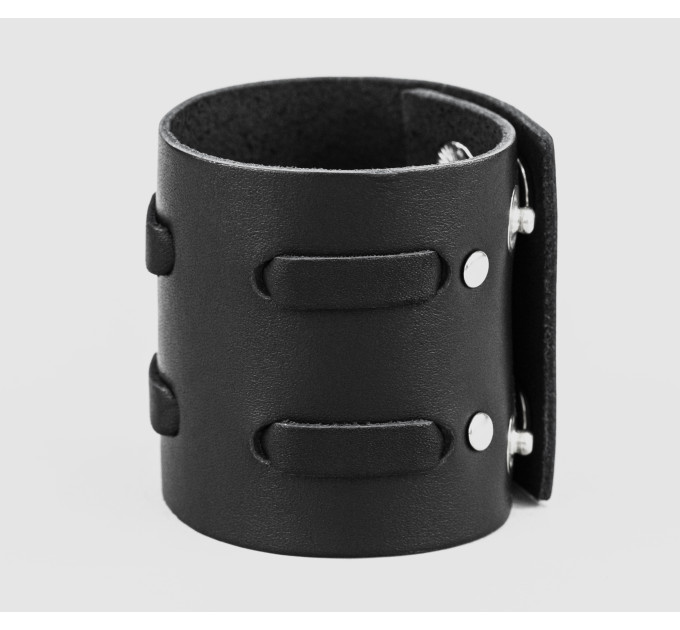 Leather cuff bracelet for men or women, code 3526